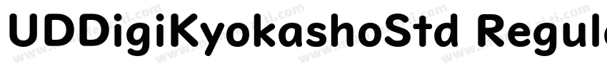 UDDigiKyokashoStd Regular字体转换